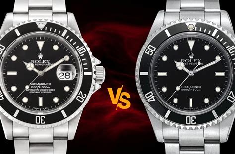 rolex submariner date vs.